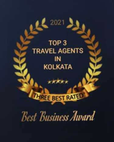 ThreeBest Rated Top 3 Travel Agents in Kolkata Award