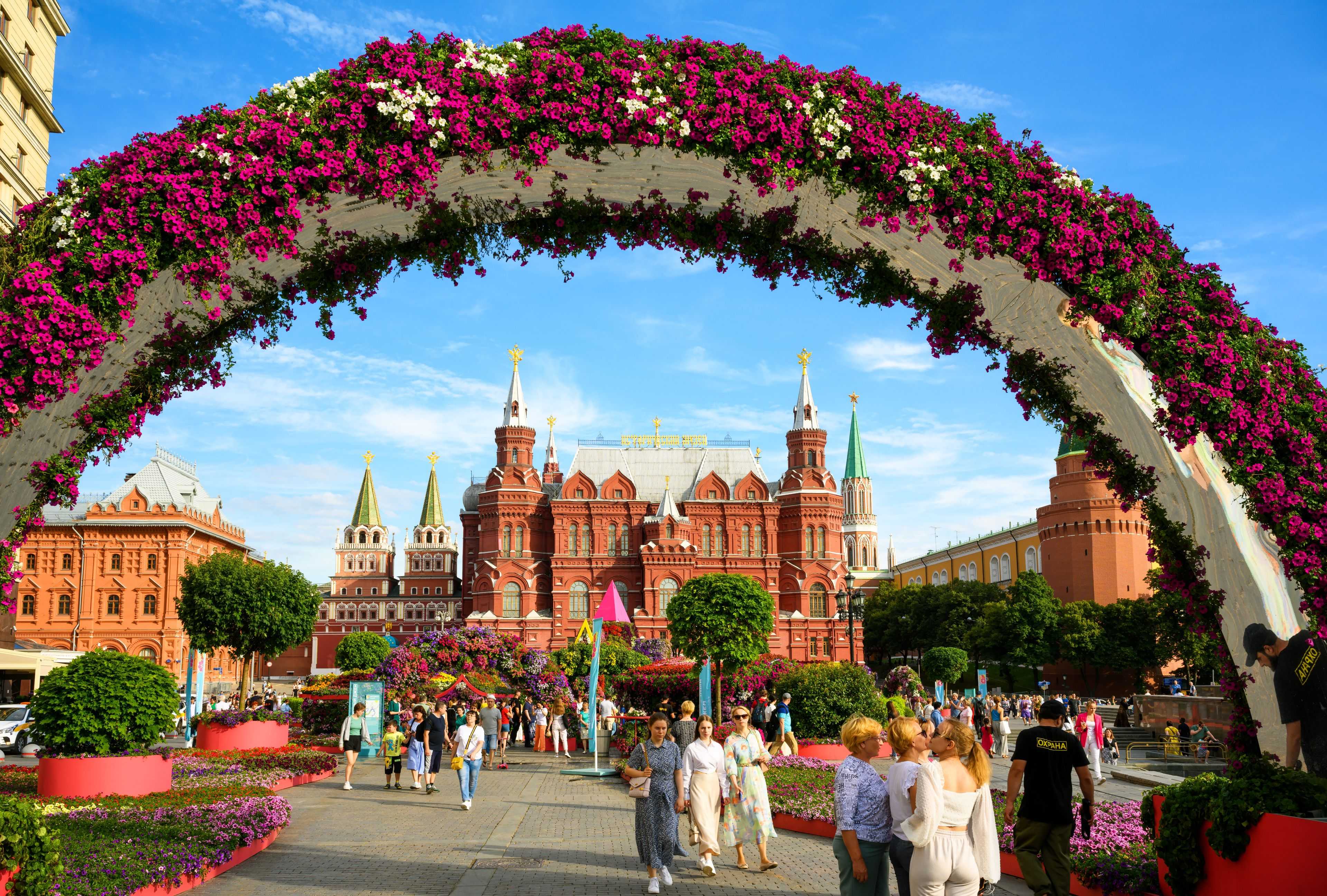 Festival Flower at Manezhnaya Square in Moscow