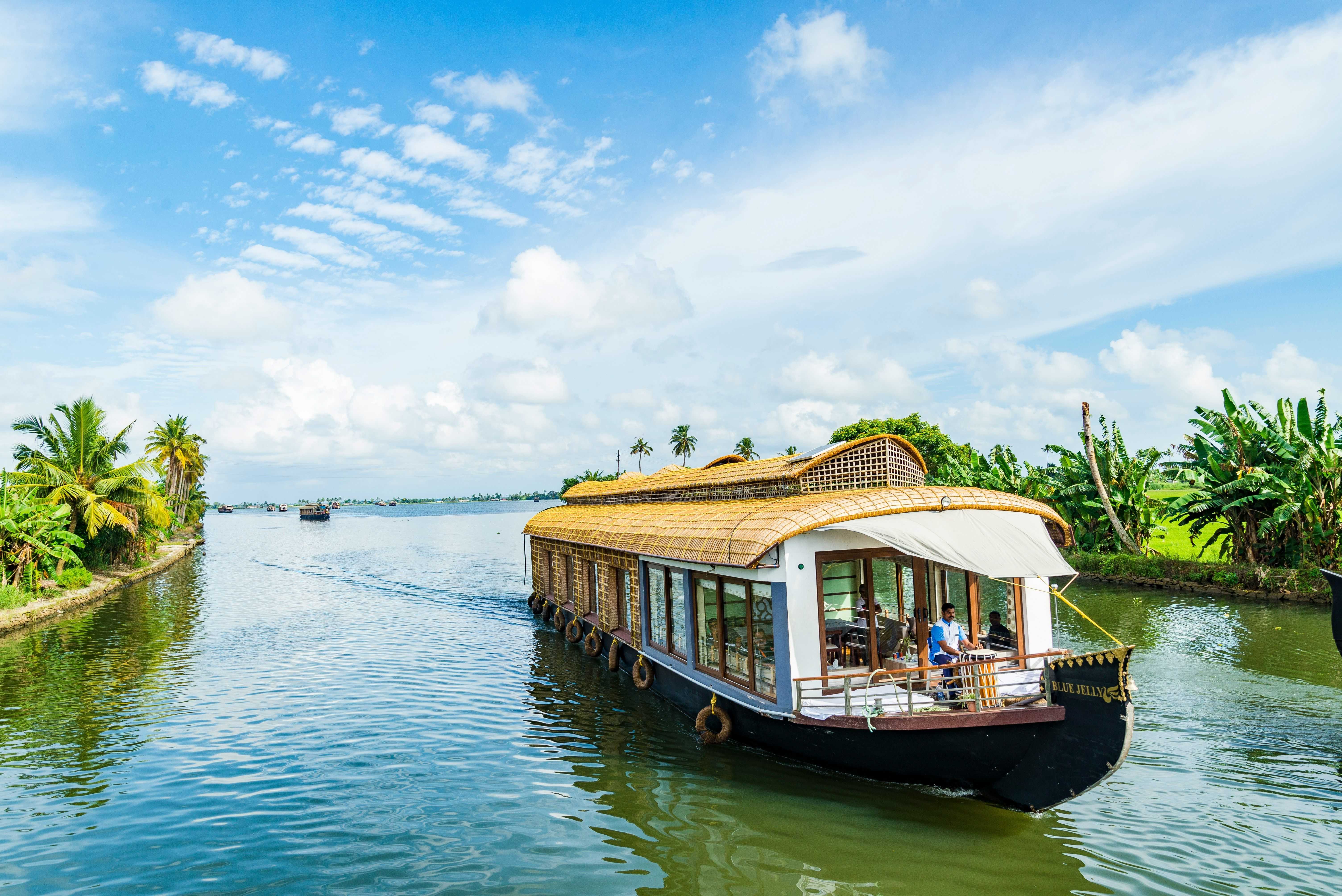 Houseboat journey on Kerala backwaters