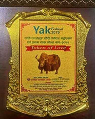 Plaque from Yak Festival at Nepal