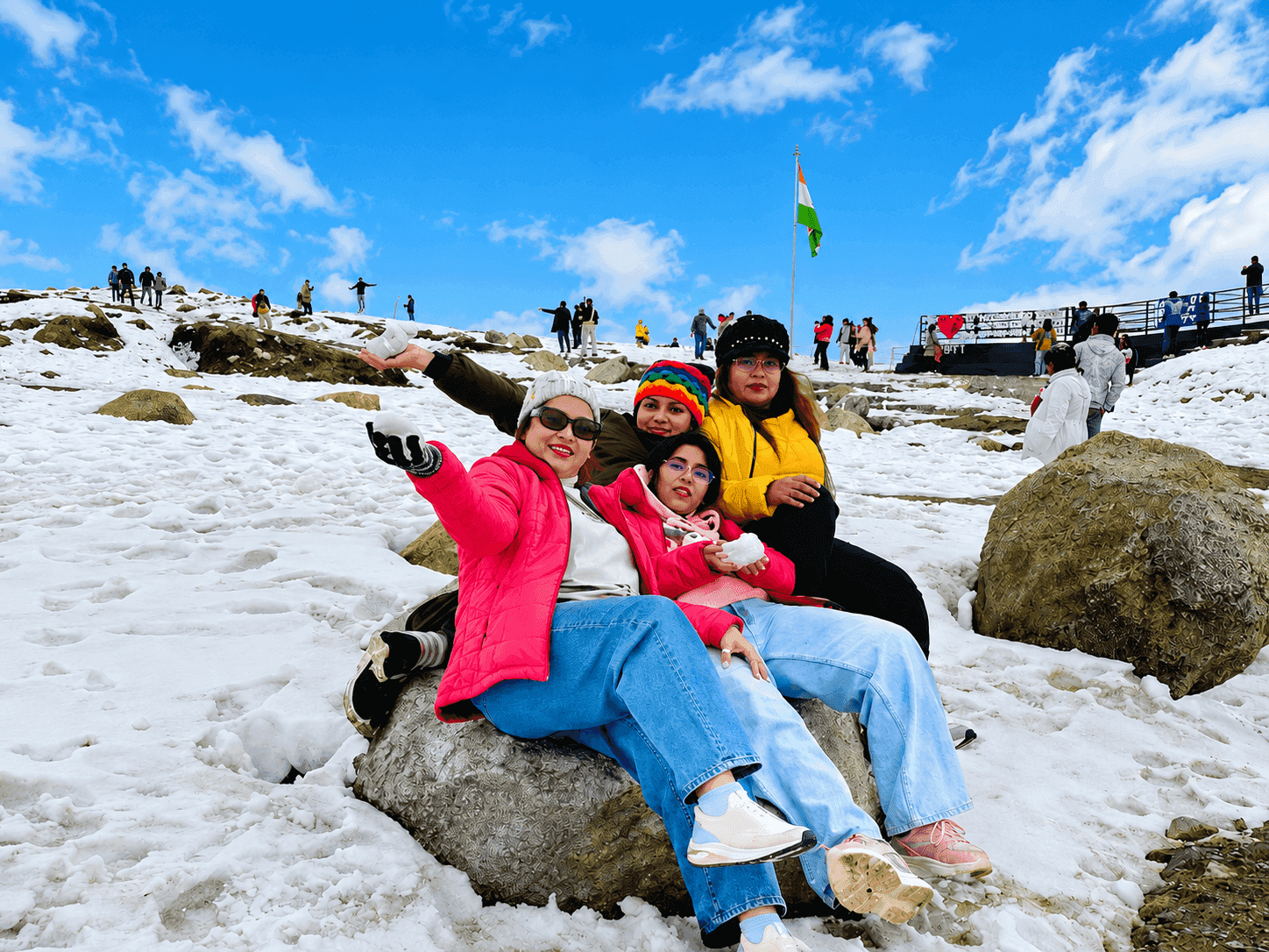 Ladies group at Bumla Pass Tawang