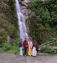 Enjoying Falls at Lava