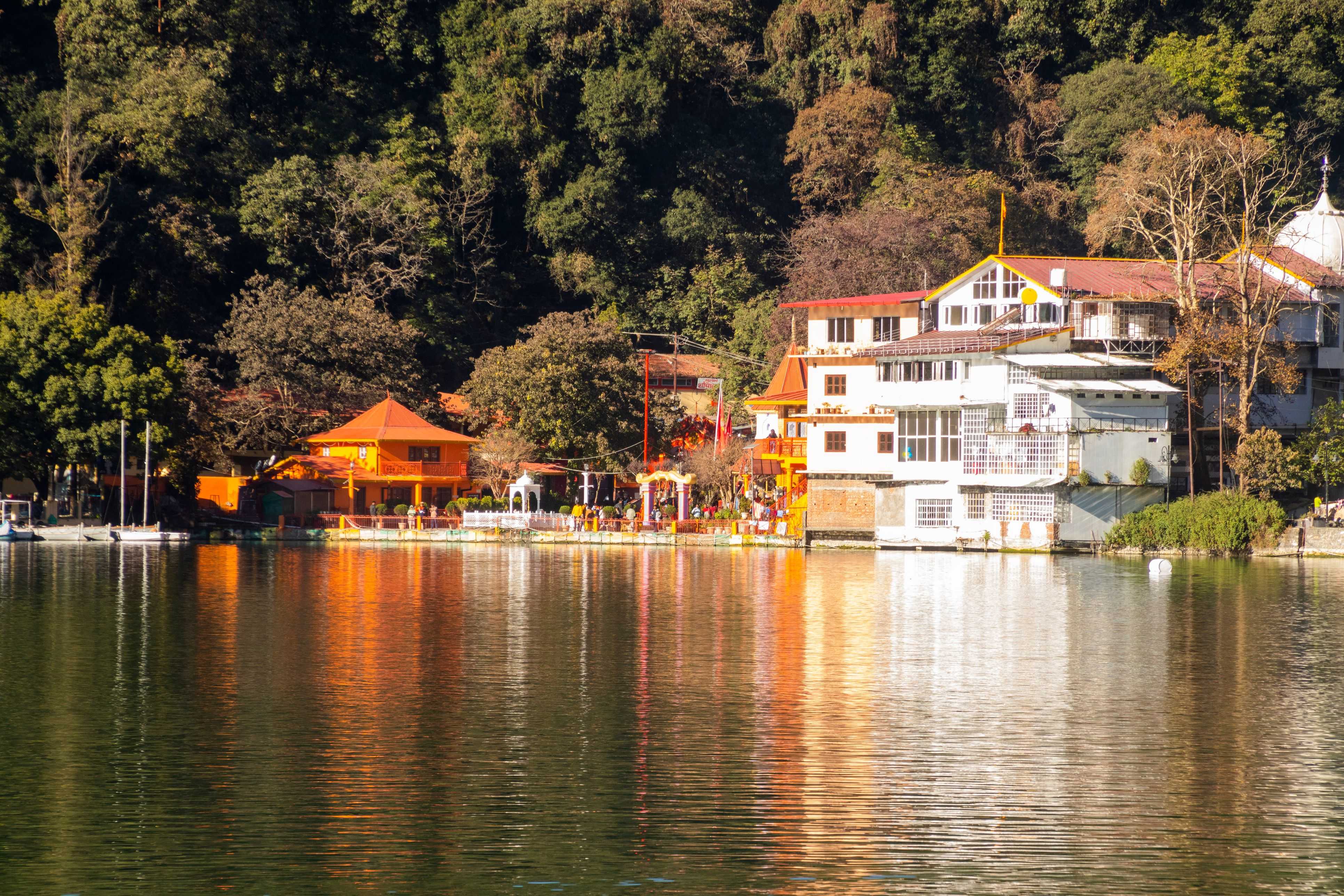 Nainital Lake in the autumn