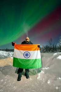 Joyous Moment at Saami Village at Murmansk, Russia