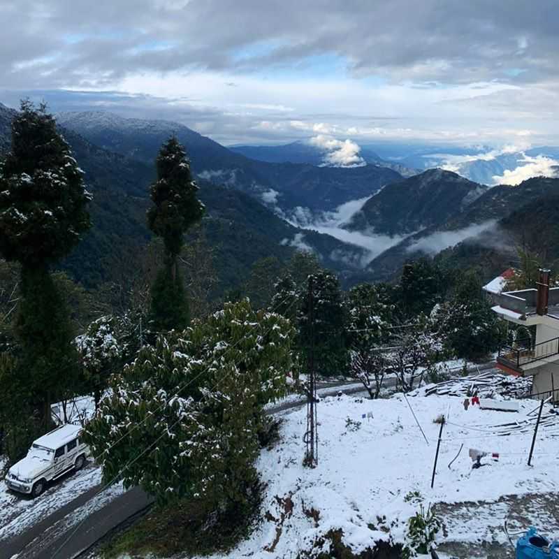 Snow View from Balcony