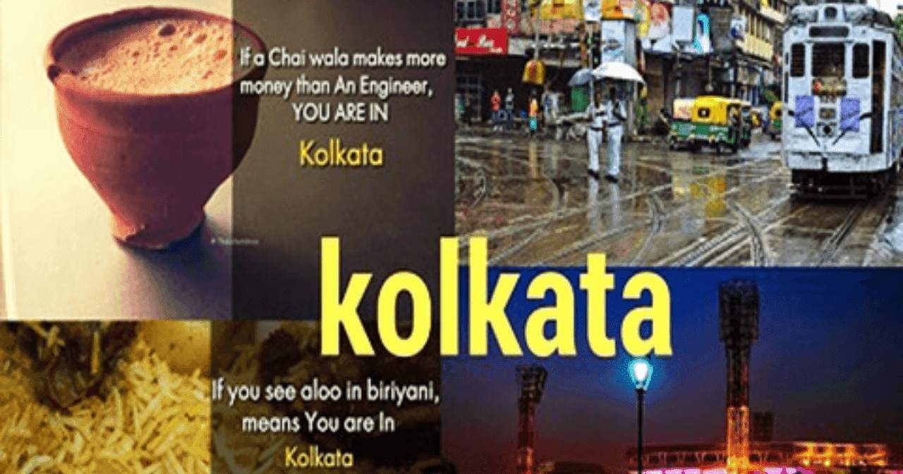 Street food with tram and Eden Garden in Kolkata