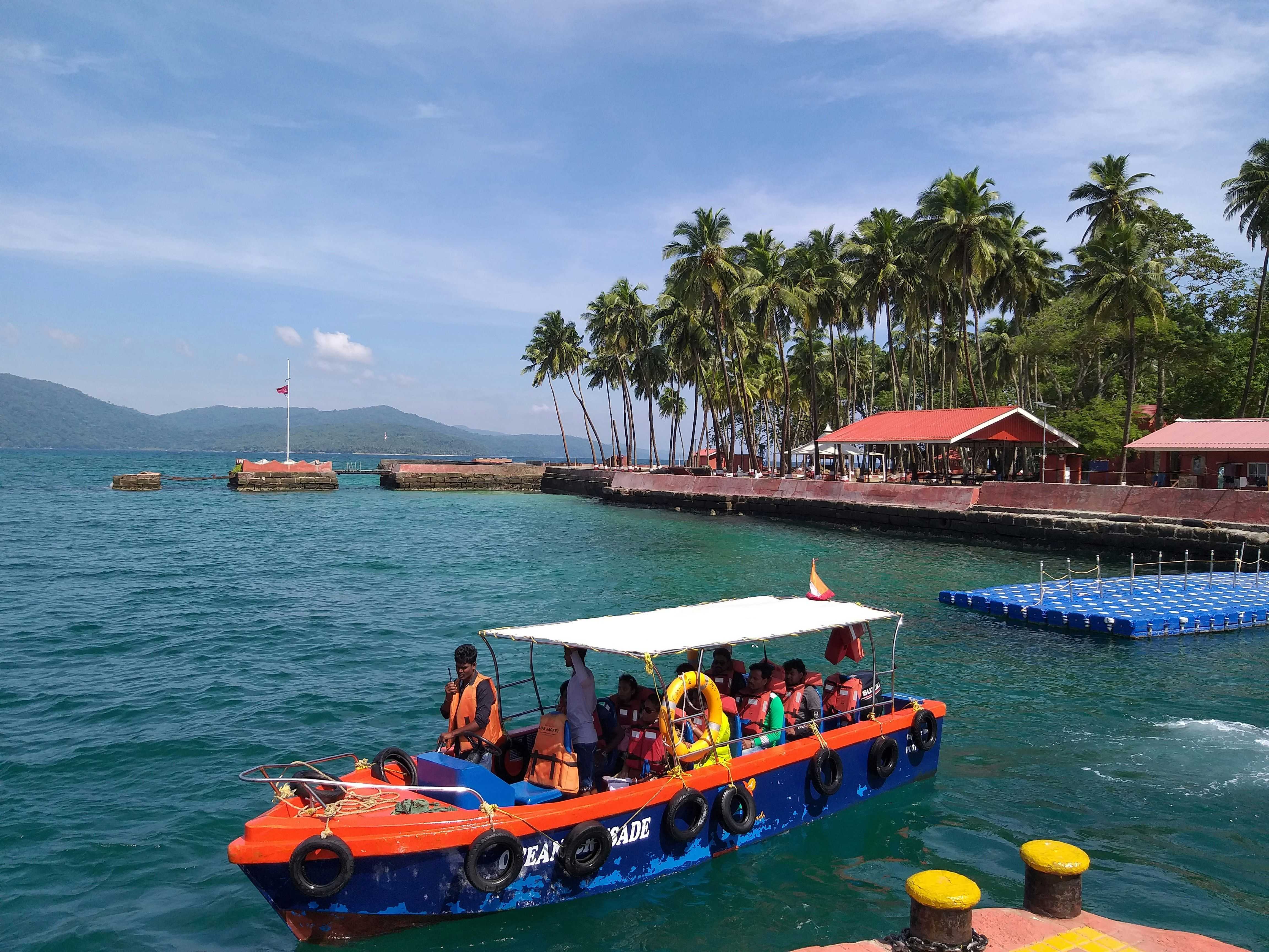 Boat riding at Andaman