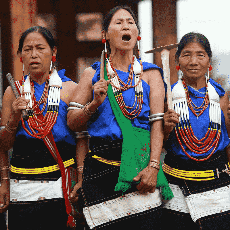 Colourful Tribal Attire