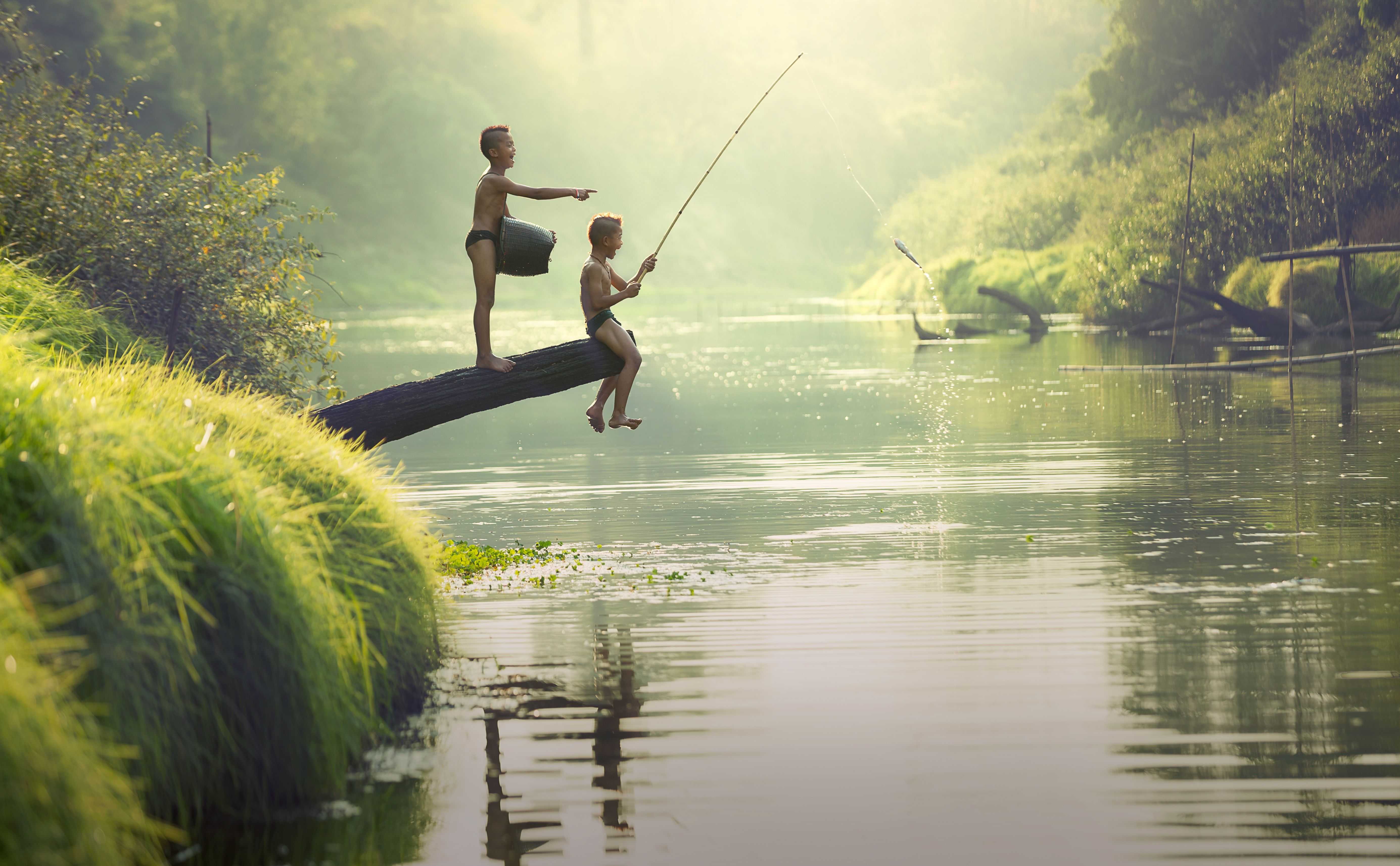 Children Activities in Vietnamese Village