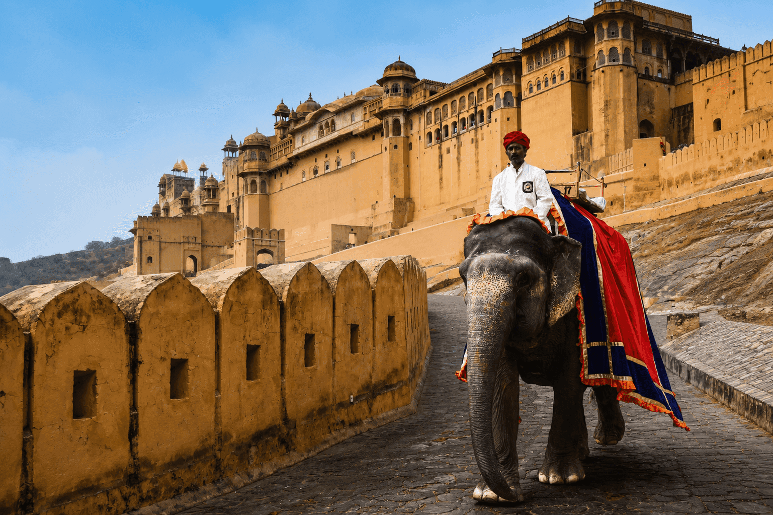 Elephant Ride at Amer Fort in Rajasthan